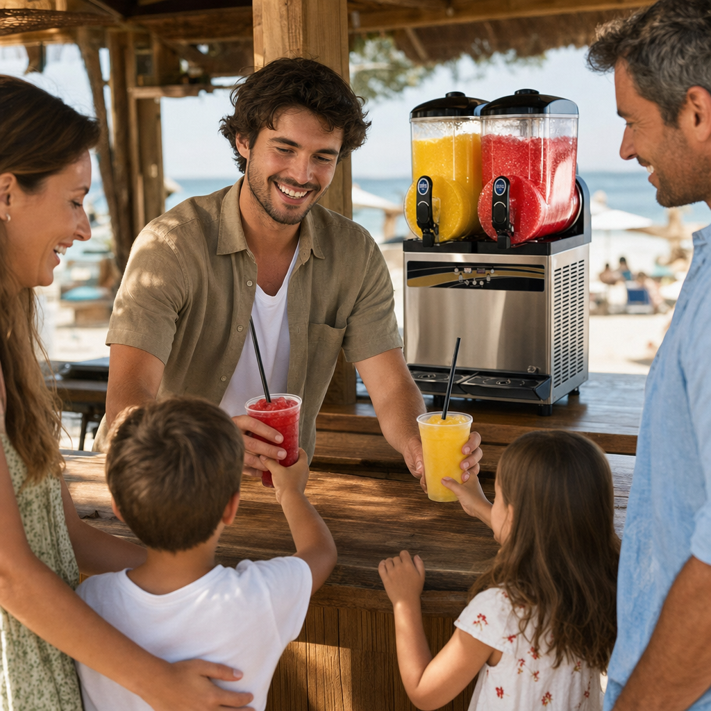 Professional Dual Slushie Maker 15L x 2