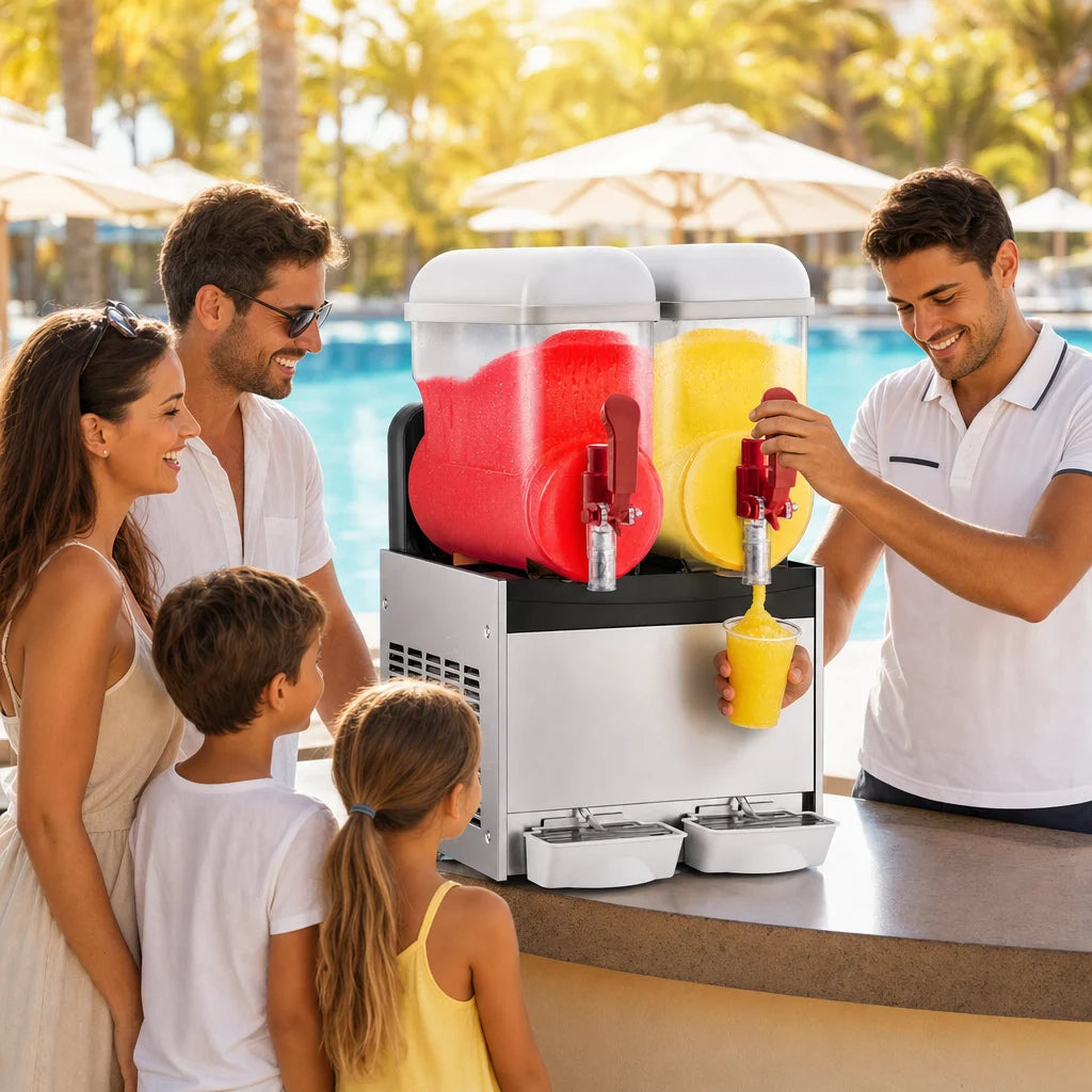 Professional Slush Machine 15L x 2